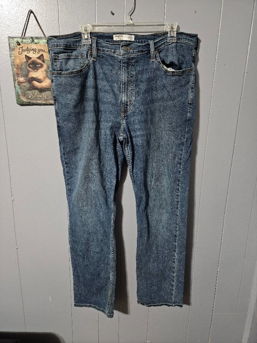 Signature by Levi Strauss & Co Men's Blue Slim Fit Jeans